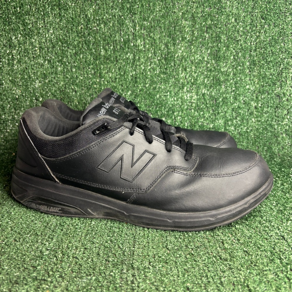 New Balance MW813 Rollbar Leather Walking Shoes Black Mens Size 14 4E Extra Wide